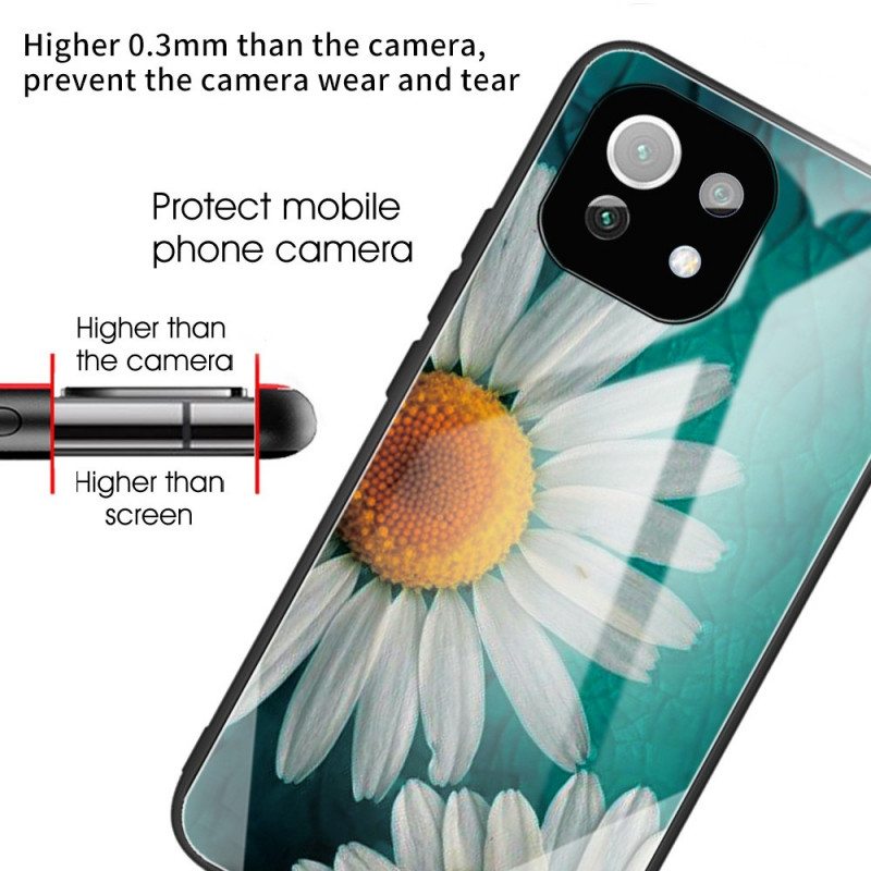 Kuori Xiaomi Mi 11 Lite 4G / 5G / 5G NE Karkaistu Lasi Daisies