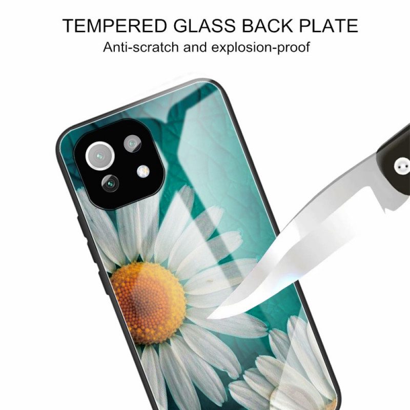 Kuori Xiaomi Mi 11 Lite 4G / 5G / 5G NE Karkaistu Lasi Daisies