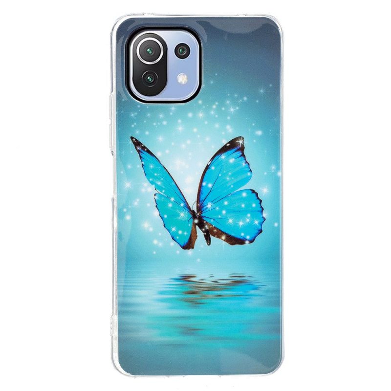 Kuori Xiaomi Mi 11 Lite 4G / 5G / 5G NE Neon Butterflies -sarja