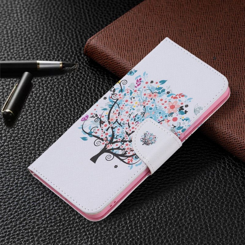 Nahkakotelo Xiaomi Mi 11 Lite 4G / 5G / 5G NE Kukkiva Puu