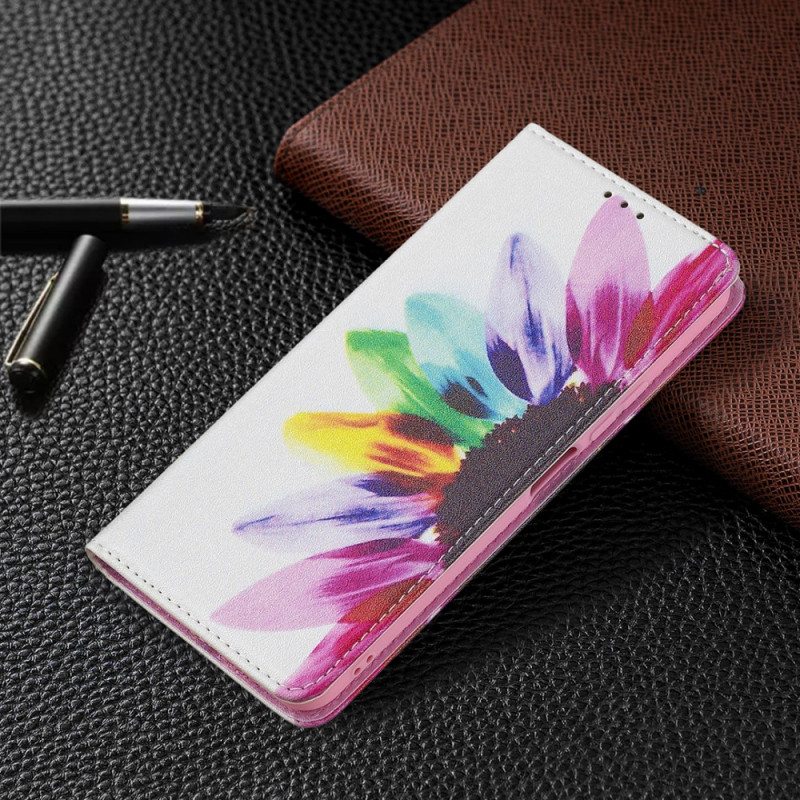 Puhelinkuoret Xiaomi Mi 11 Lite 4G / 5G / 5G NE Kotelot Flip Akvarelli Kukka