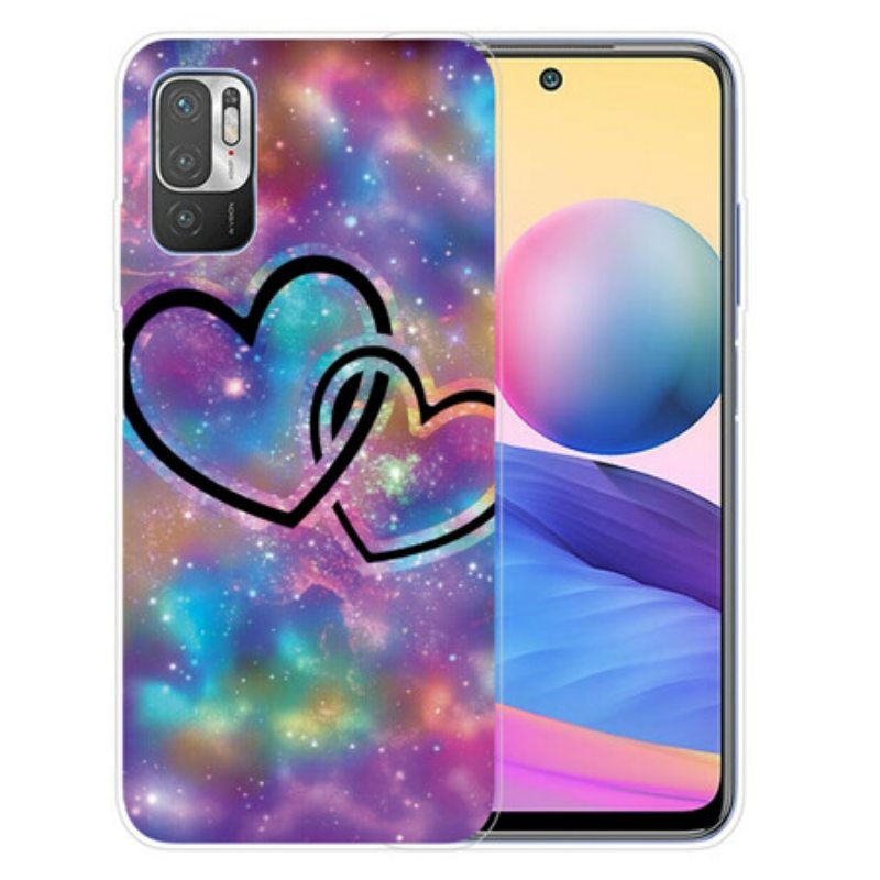 Case Poco M3 Pro 5G Ketjutetut Sydämet