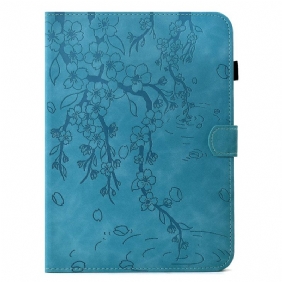 Kotelot Samsung Galaxy Tab S11 Kukkakuvioinen Mokkanahkakuvio