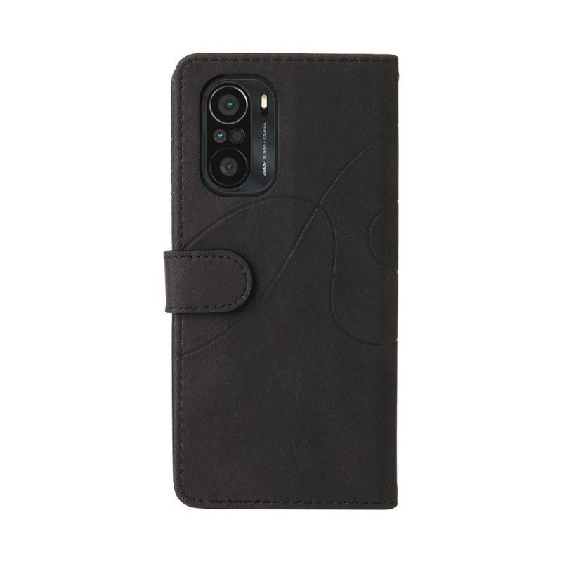 Flip Case Poco F3 Kaksisävyinen