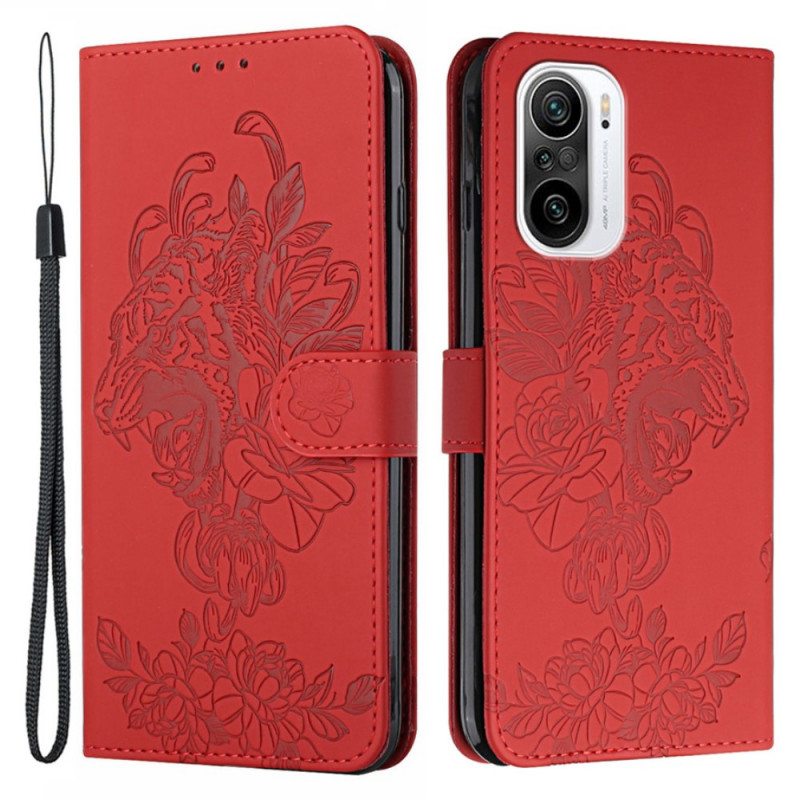 Kotelot Poco F3 Suojaketju Kuori Barokki Ranneke Tiger