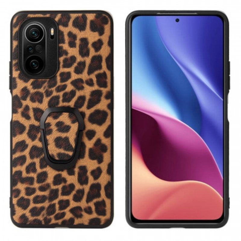 Kuori Poco F3 Leopard-sormustuki Leopard-sormustuki