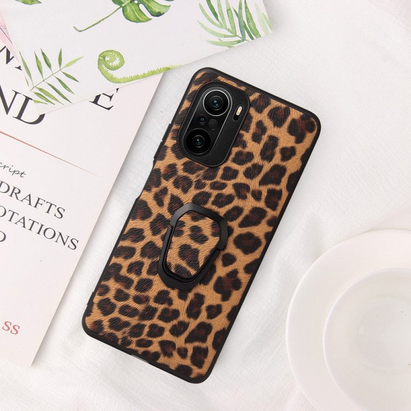 Kuori Poco F3 Leopard-sormustuki Leopard-sormustuki