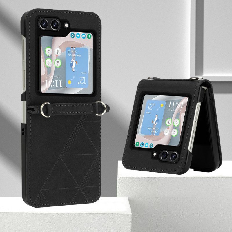 Puhelinkuoret Samsung Galaxy Z Flip 5 Keinonahkakolmiot