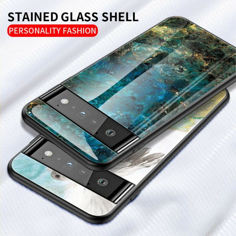 Case Google Pixel 6 Pro Marmori Karkaistu Lasi