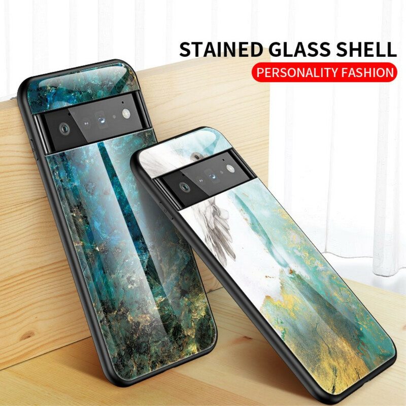 Case Google Pixel 6 Pro Marmori Karkaistu Lasi