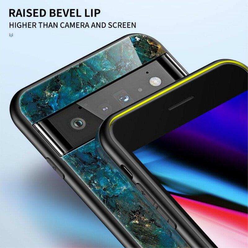 Case Google Pixel 6 Pro Marmori Karkaistu Lasi