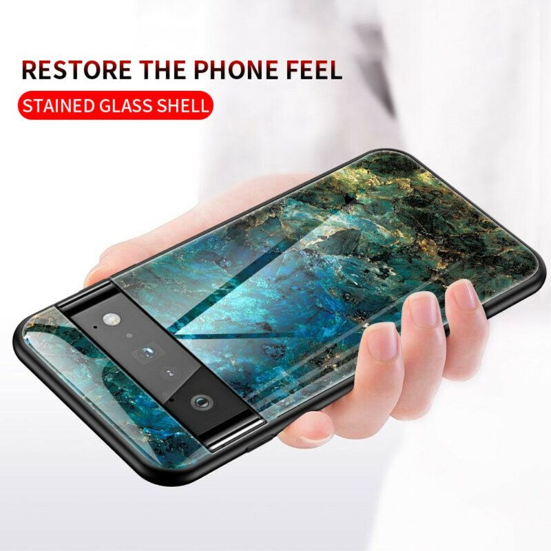 Case Google Pixel 6 Pro Marmori Karkaistu Lasi
