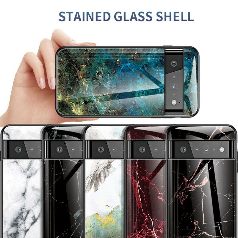 Case Google Pixel 6 Pro Marmori Karkaistu Lasi