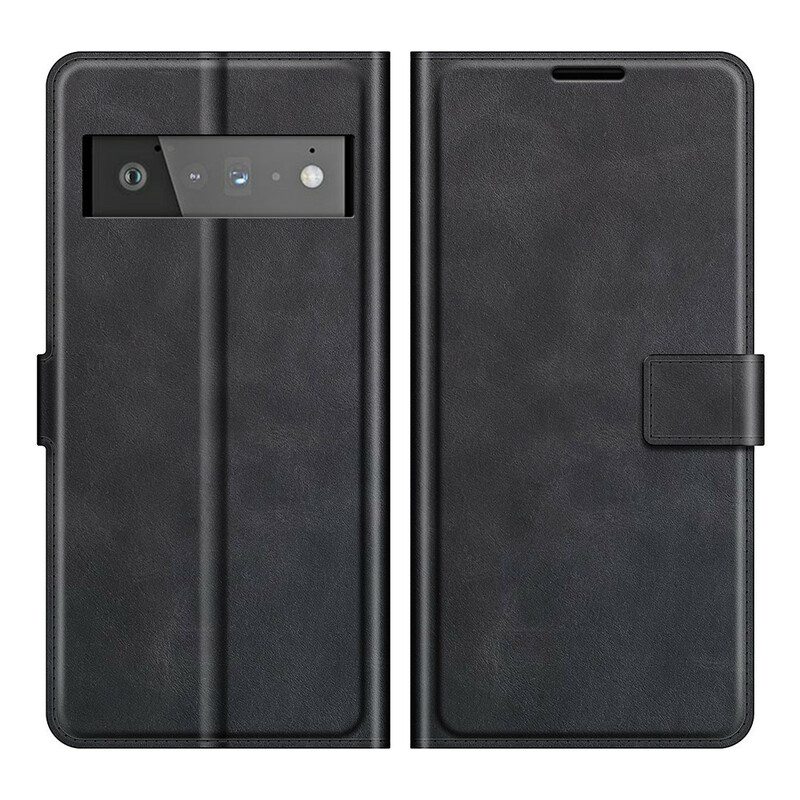 Flip Case Google Pixel 6 Pro Ohut Extreme Leather -efekti