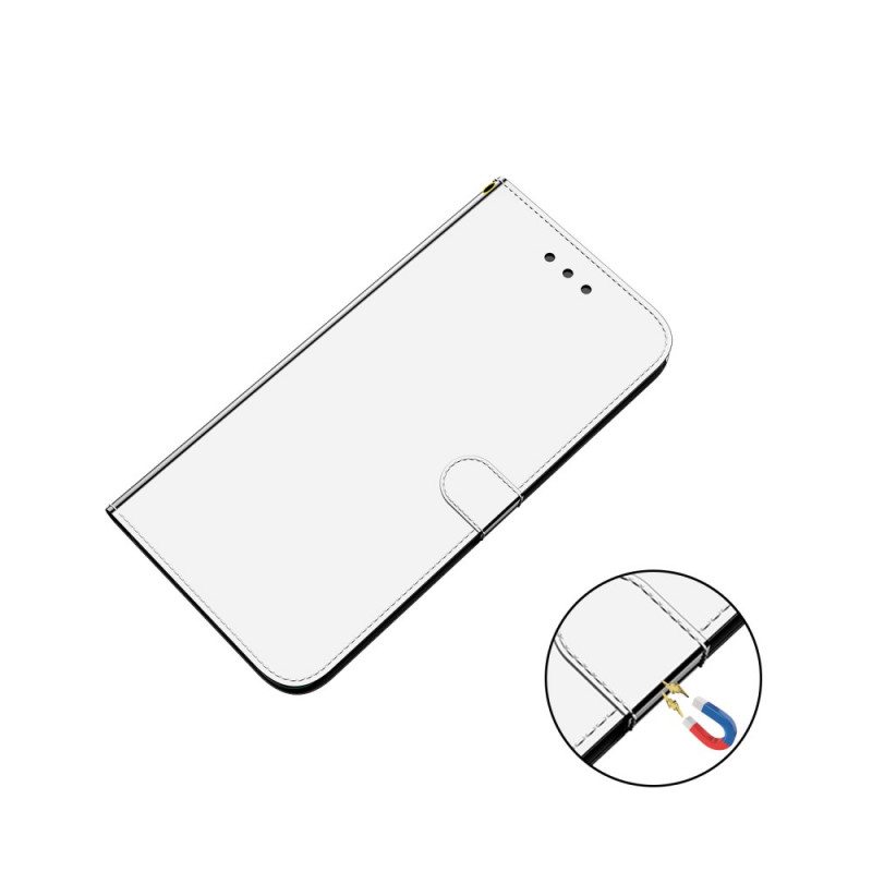 Kotelot Google Pixel 6 Pro Keinonahkainen Peilin Kansi