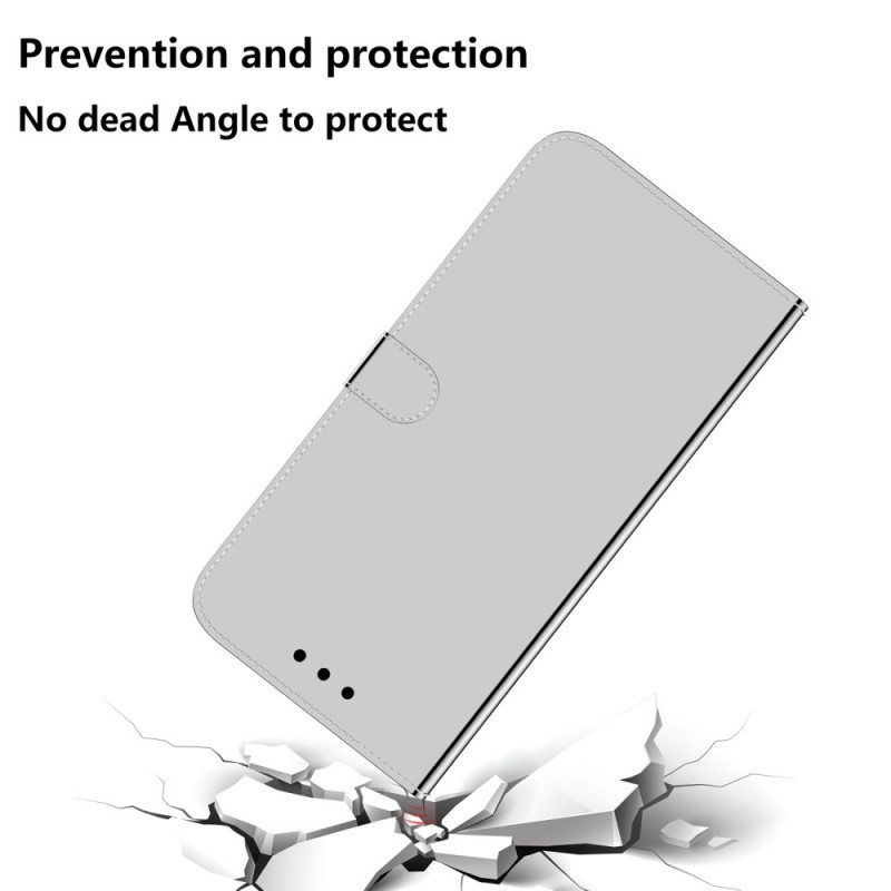 Kotelot Google Pixel 6 Pro Keinonahkainen Peilin Kansi