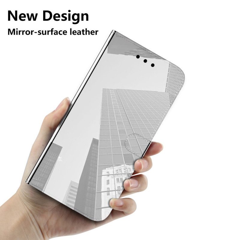 Kotelot Google Pixel 6 Pro Keinonahkainen Peilin Kansi