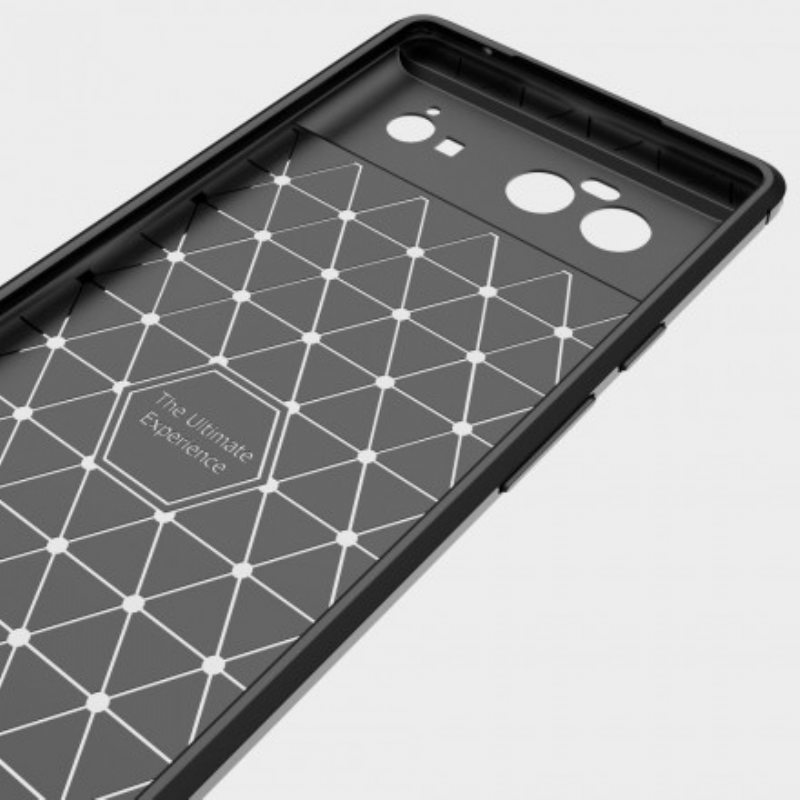 Kuori Google Pixel 6 Pro Harjattua Hiilikuitua