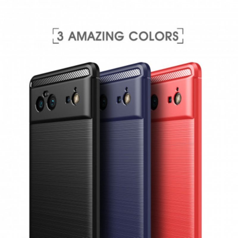 Kuori Google Pixel 6 Pro Harjattua Hiilikuitua