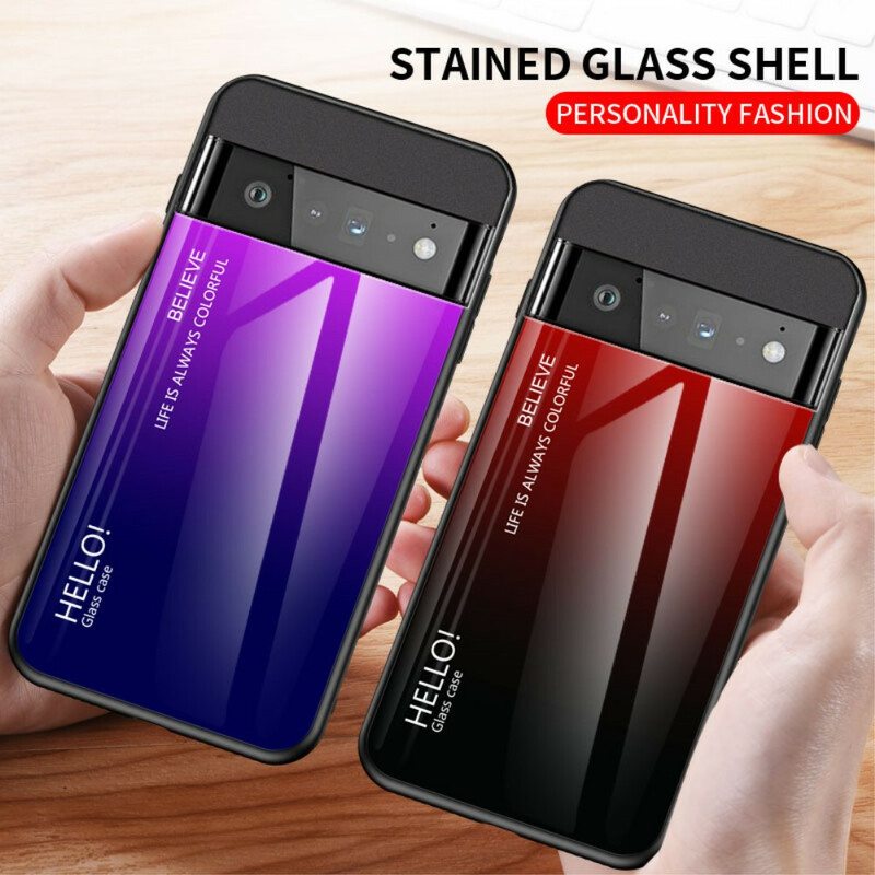 Kuori Google Pixel 6 Pro Karkaistu Lasi Hello