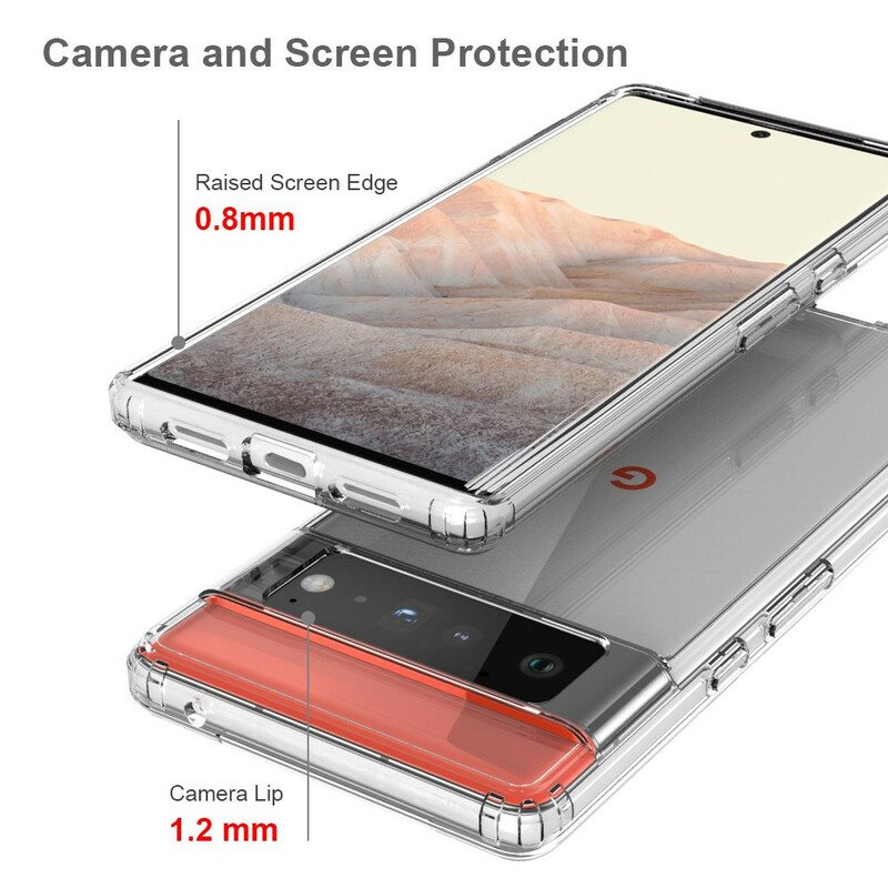 Kuori Google Pixel 6 Pro Läpinäkyvä Korttikotelo