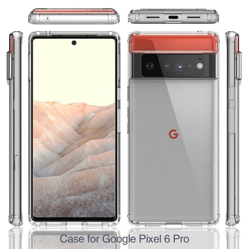 Kuori Google Pixel 6 Pro Läpinäkyvä Korttikotelo