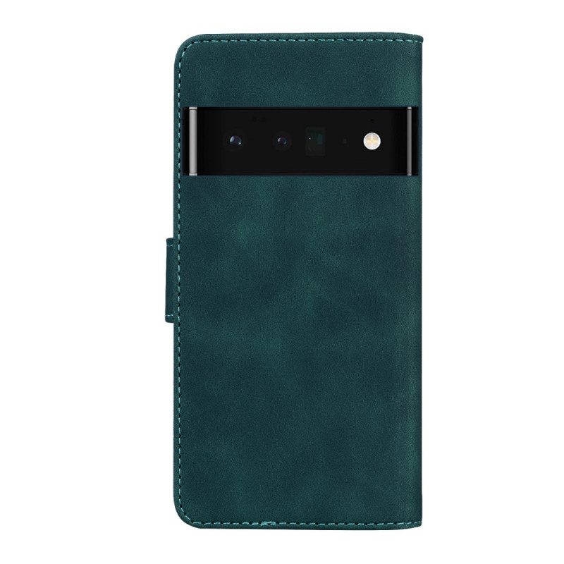 Nahkakotelo Google Pixel 6 Pro Skin Touch Butterfly