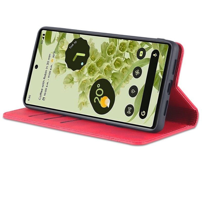 Puhelinkuoret Google Pixel 6 Pro Kotelot Flip Azns-nahkamuotoilu