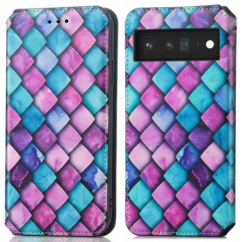 Puhelinkuoret Google Pixel 6 Pro Kotelot Flip Caseno Rfid -suunnittelu