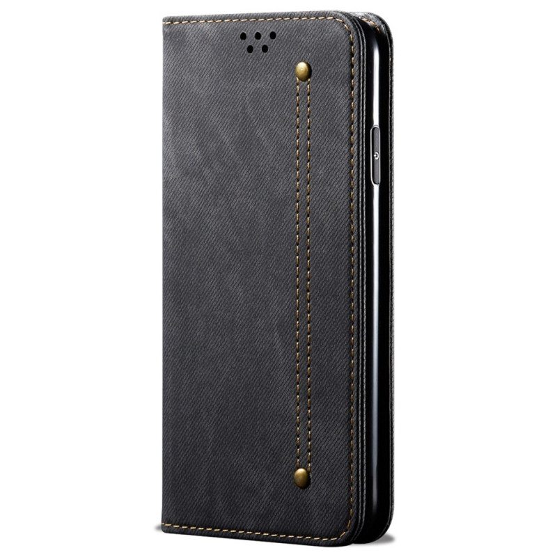 Puhelinkuoret Google Pixel 6 Pro Kotelot Flip Denim Kangas