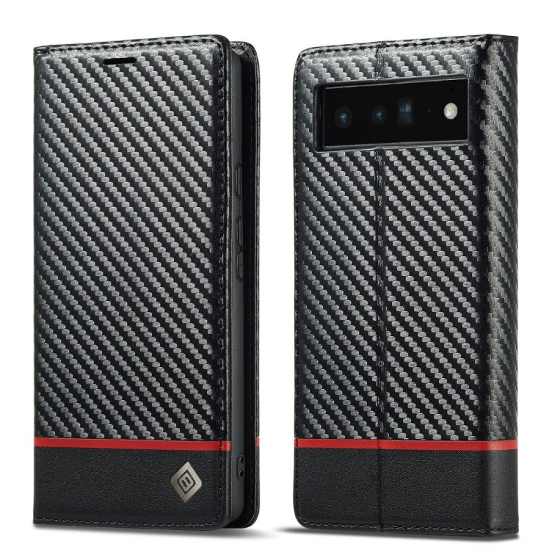 Puhelinkuoret Google Pixel 6 Pro Kotelot Flip Hiilikuitu Lc.imeeke