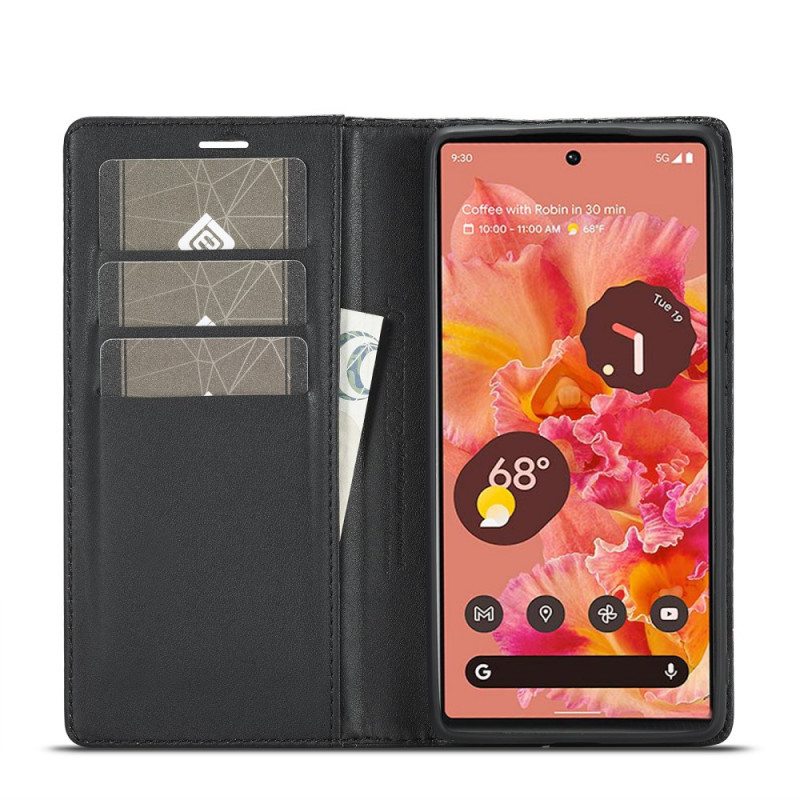 Puhelinkuoret Google Pixel 6 Pro Kotelot Flip Hiilikuitu Lc.imeeke