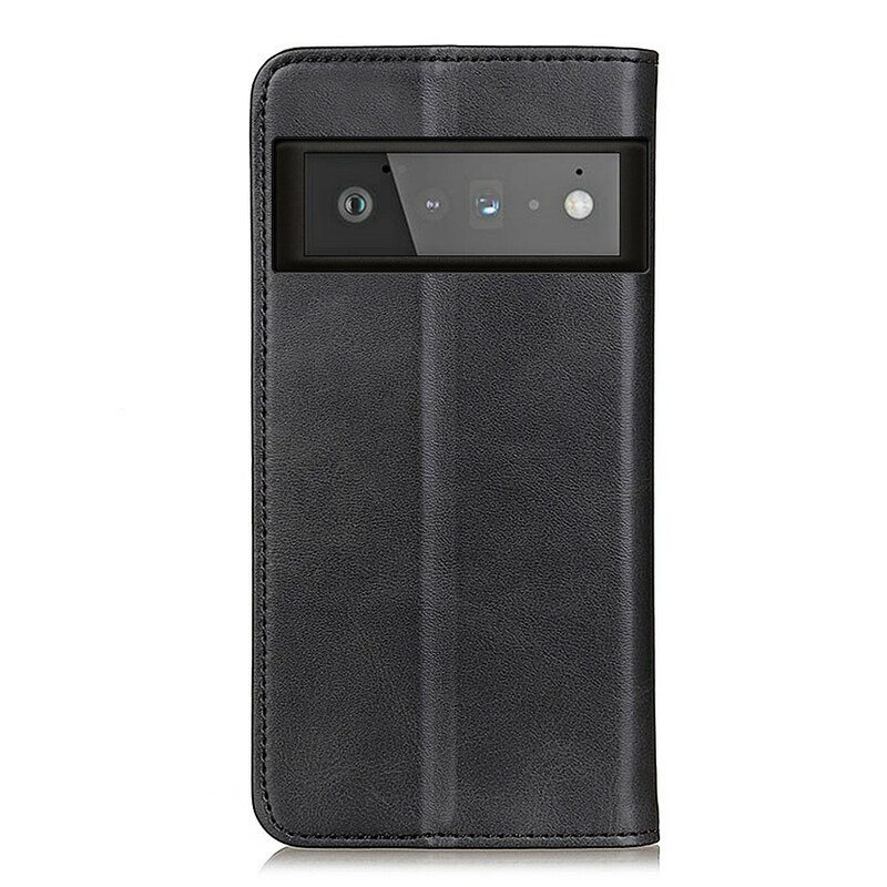 Puhelinkuoret Google Pixel 6 Pro Kotelot Flip Matta Haljattu Nahka