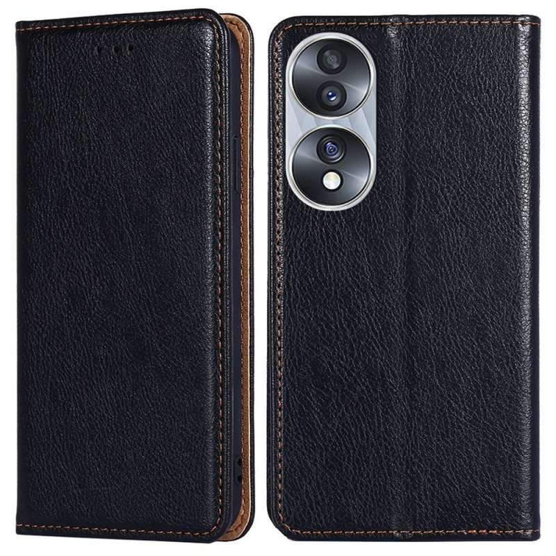 Puhelinkuoret Honor 70 Kotelot Flip Keinonahan Tikkaukset