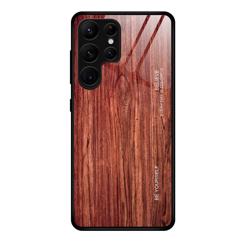 Kuori Samsung Galaxy S24 Ultra 5g Karkaistu Lasipuu Suojakuori
