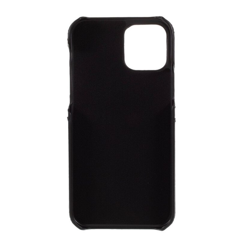 Case iPhone 12 Pro Max Kaksinkertainen Korttikotelo