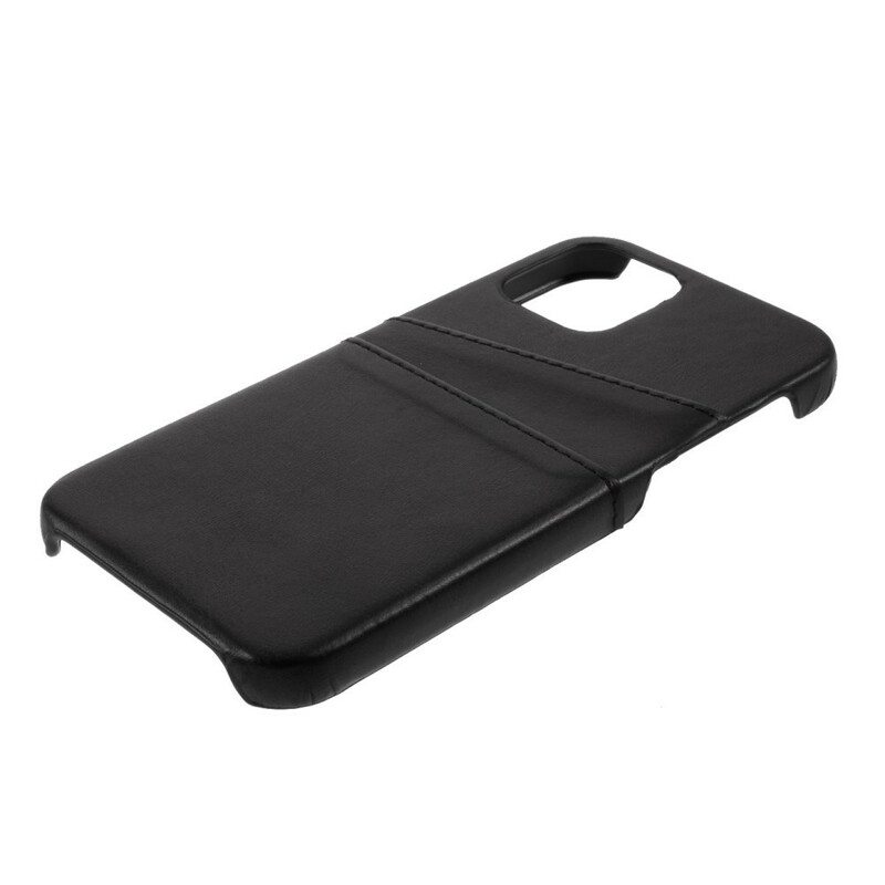 Case iPhone 12 Pro Max Kaksinkertainen Korttikotelo