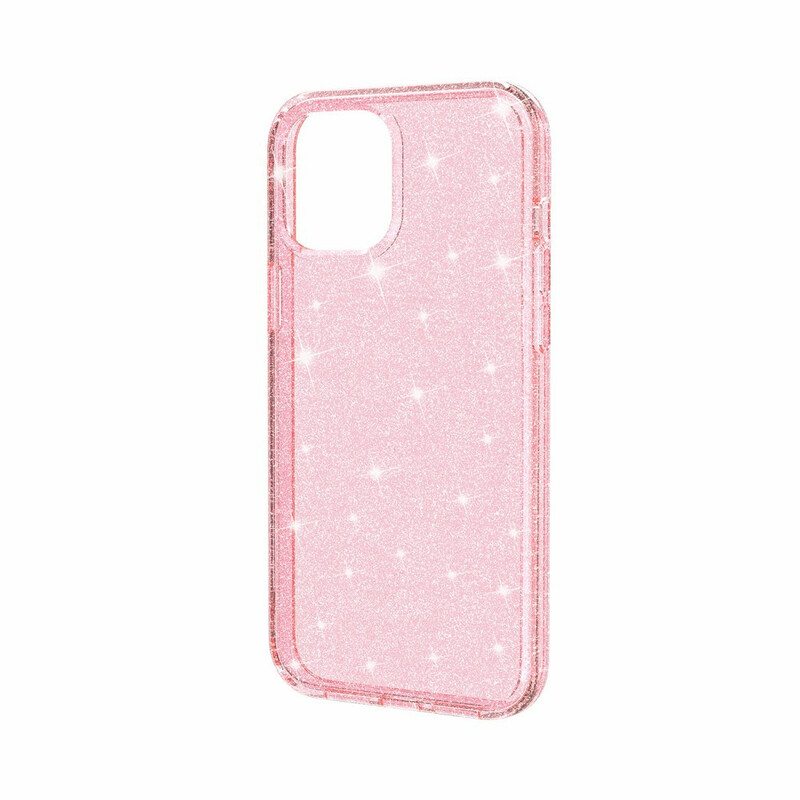 Case iPhone 12 Pro Max Läpinäkyvät Paljetit