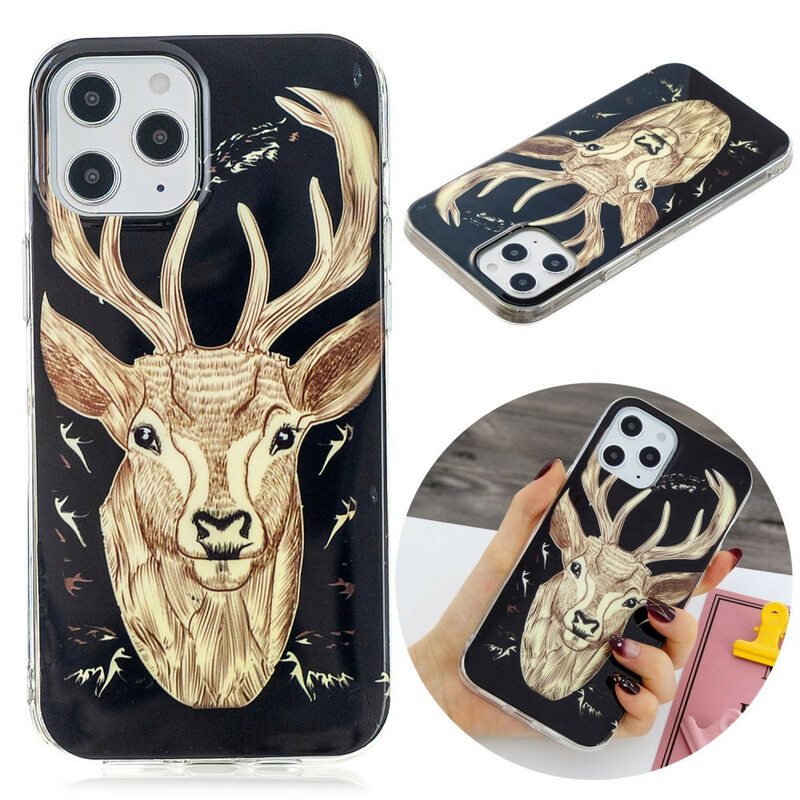 Kuori iPhone 12 Pro Max Fluoresoiva Majestic Deer