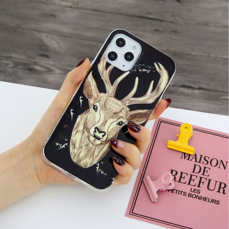 Kuori iPhone 12 Pro Max Fluoresoiva Majestic Deer