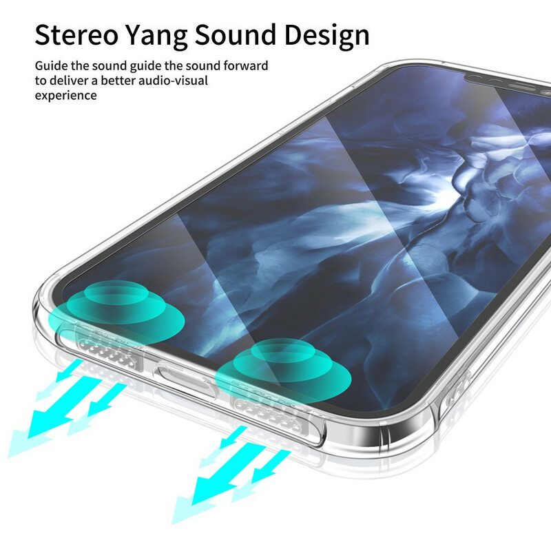 Kuori iPhone 12 Pro Max Läpinäkyvä Leeu-design