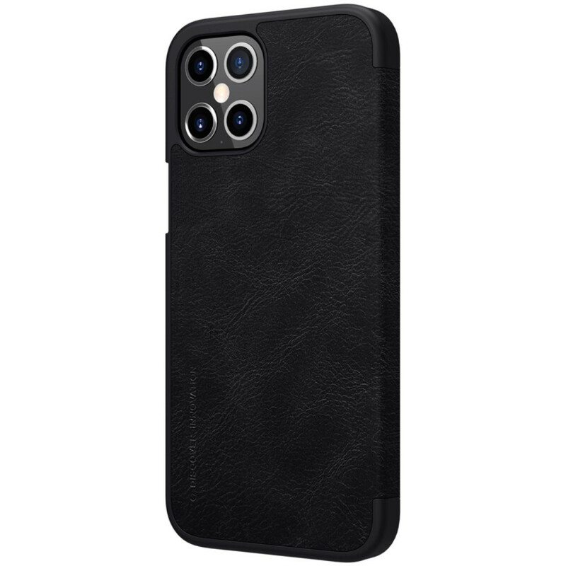 Puhelinkuoret iPhone 12 Pro Max Kotelot Flip Nillkin Qin -sarja