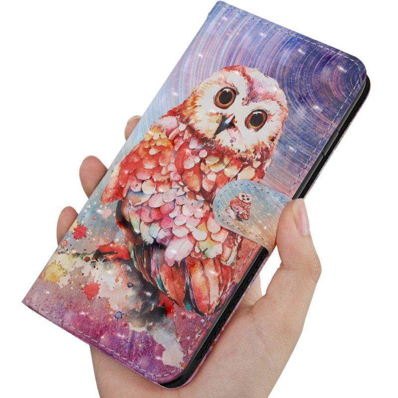 Kotelot Oppo A54 5G / A74 5G Pöllö Kaulanauhalla