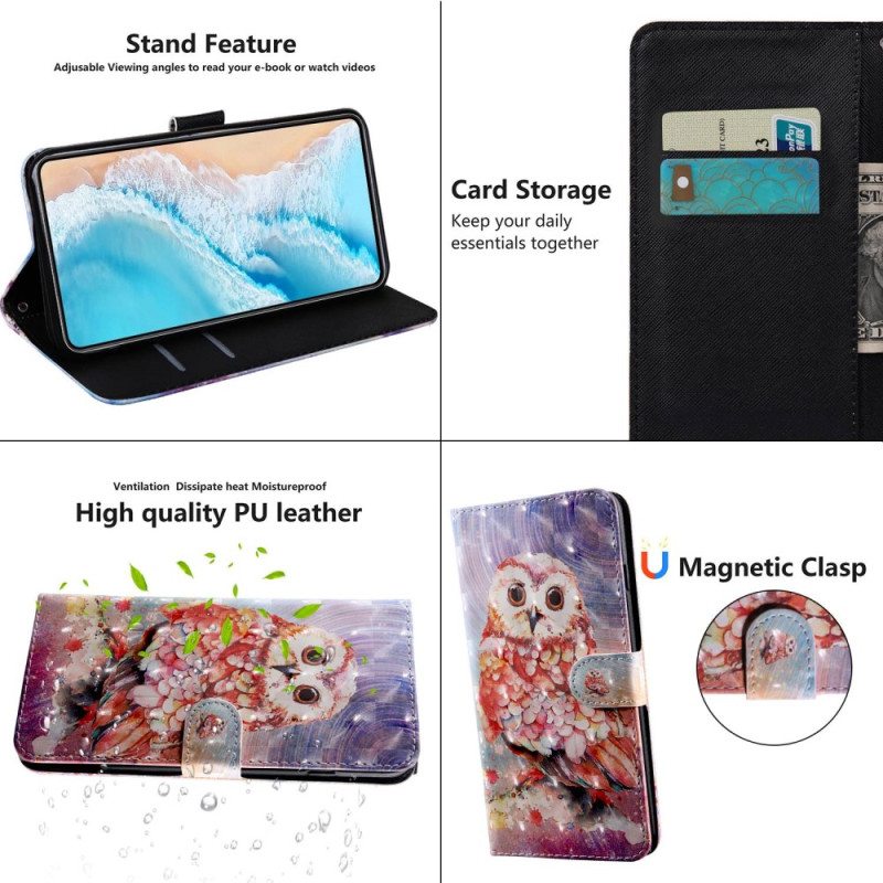 Kotelot Oppo A54 5G / A74 5G Pöllö Kaulanauhalla