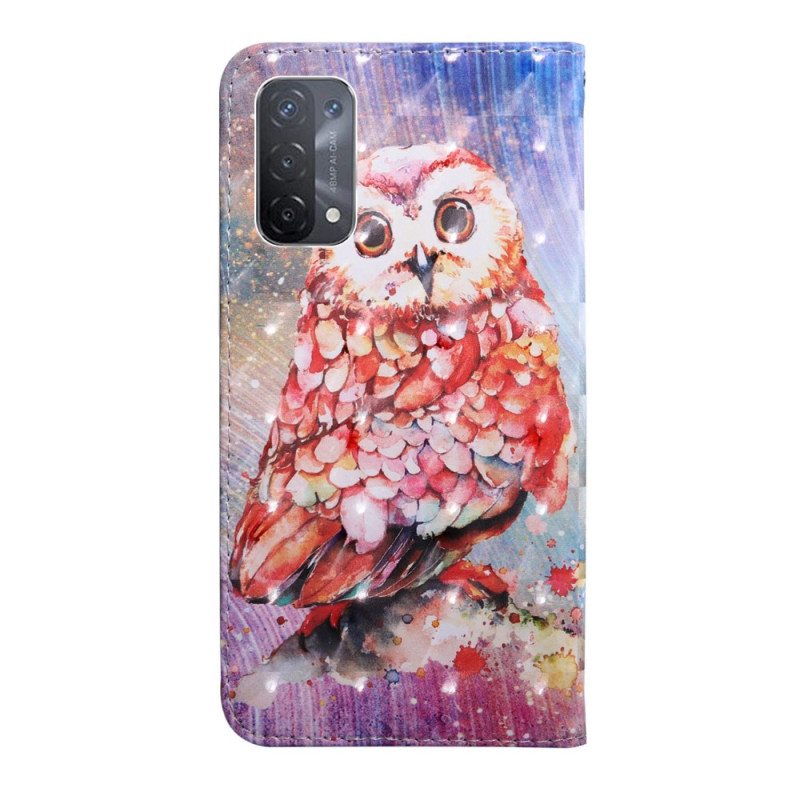 Kotelot Oppo A54 5G / A74 5G Pöllö Kaulanauhalla