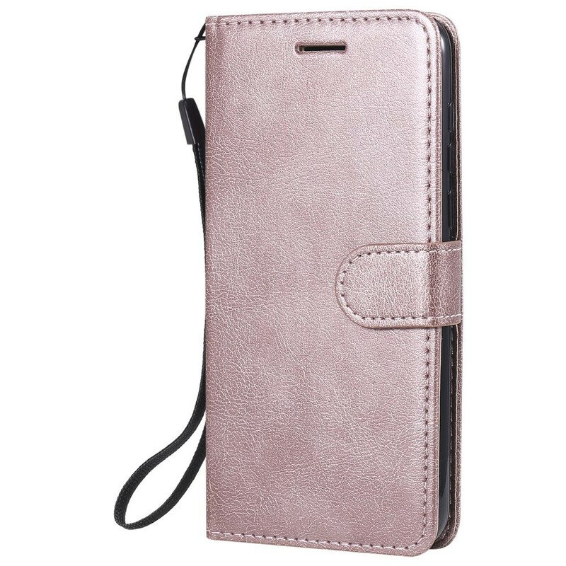 Kotelot Huawei Y5p Suojaketju Kuori Strappy Leather Effect