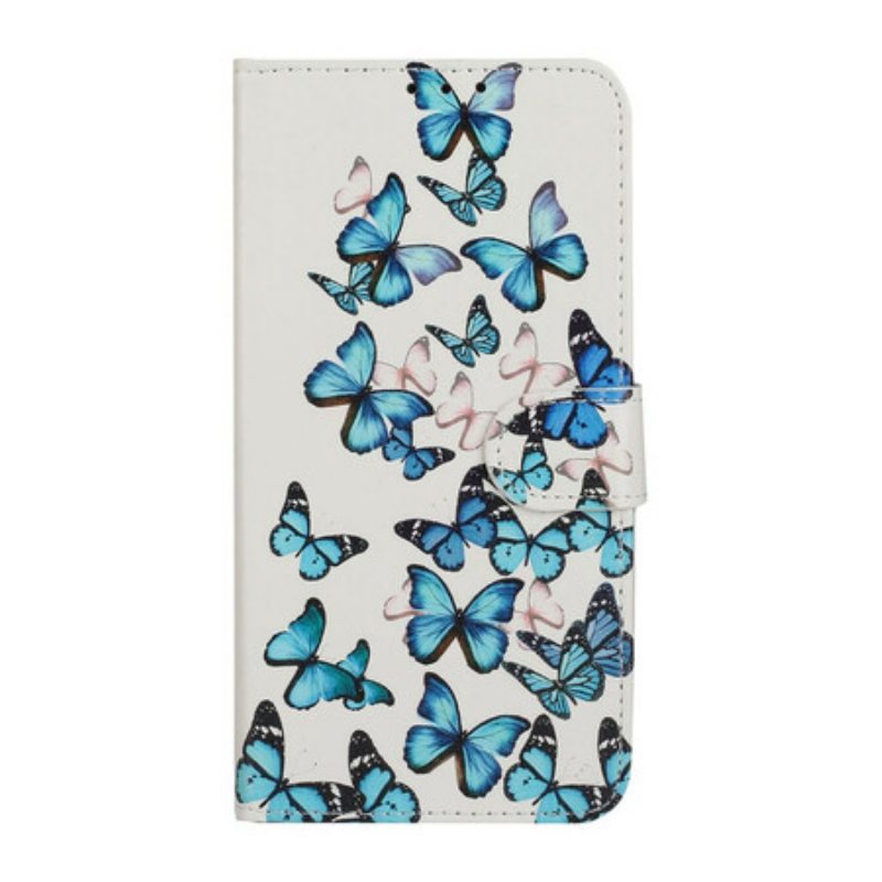 Puhelinkuoret Huawei Y5p Kotelot Flip Lukemattomia Perhosia