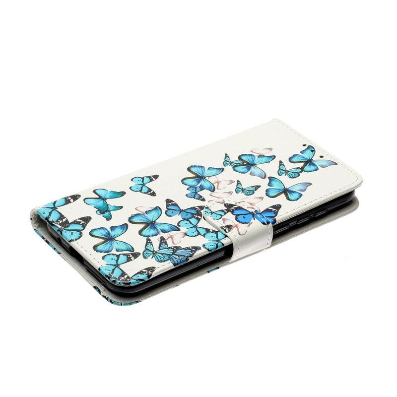 Puhelinkuoret Huawei Y5p Kotelot Flip Lukemattomia Perhosia