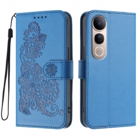 Nahkakotelo Vivo V50 Lite 5g Pitsi