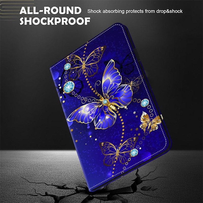 Kuoret Samsung Galaxy Tab S9 Fe Puhelinkuoret Timanttiperhoset